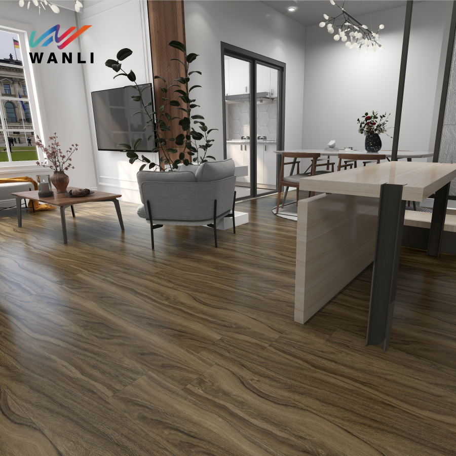 100% Waterproof Wood Grain Rigid Core Vinyl Spc Flooring From China ...